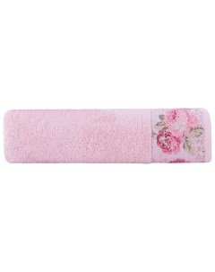 Банное полотенце полотенце универсальное с вышивкой розовый Arya