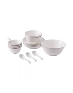 Набор керамической посуды Xiaomi Set of Ceramic Dishes White 15 приборов Yānsē