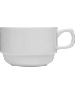 Чашка чайная 200мл 110х85х50мм фарфор белый Kunstwerk