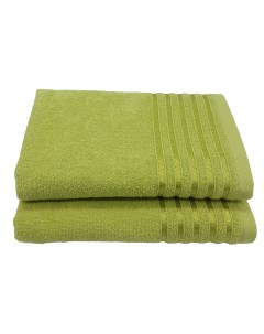 Набор банных махровых полотенец Бриз зеленый размер 50x80см 2 штуки Casa conforte