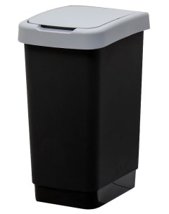 Контейнер для мусора Твин 25 л цвет серый Idea