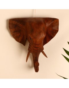 Сувенир дерево Голова слона 20х5х18 см Sima-land