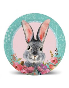 Набор одноразовых тарелок Кролик бумажные 180 мм 6 шт Nd play