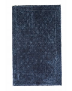 Ковер Stoned темно синий Турция палас на пол 80x150 см хлопок Alize