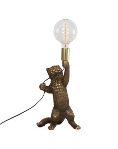 Настольная лампа кот Мэдисон бронза Bogacho