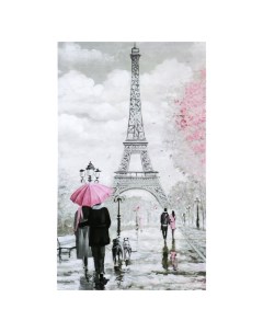 Картина холст на подрамнике Любовь в Париже 60х100 см Topposters