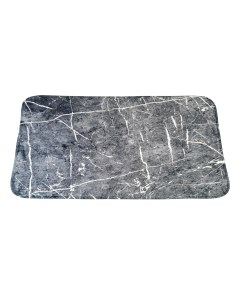 Коврик для ванной Marble полиэстер 50 x 80 см темно серый Swensa