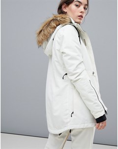 Белая утепленная куртка Fawn Volcom