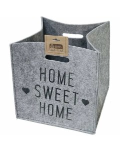 Корзина для хранения Sweet Home 30x30x30 см цвет серый Eva