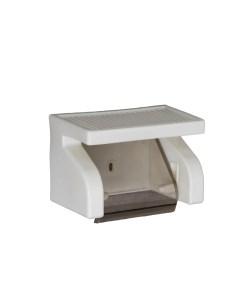 Держатель для туалетной бумаги с полочкой 18x11 5x12 см цвет белый Sima-land