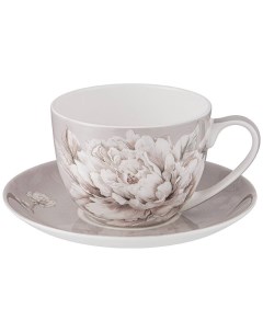 Чайная пара фарфор Белый цветок 330мл 415 2136 Lefard
