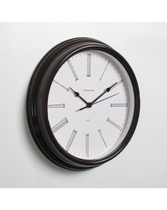Часы Классика плавный ход коричневые d 31 см Troyka