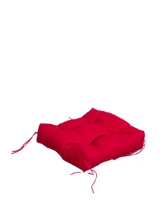 Подушка для дома и сада ЛОФТ красная 38 38 8 Bio-textiles
