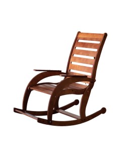 Кресло качалка деревянное прямая спинка Орех Playwoods