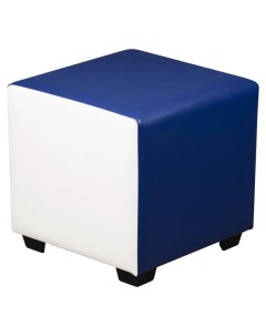 Пуф квадратный Arrau art бело синий 40х40х40 Arrau-furniture