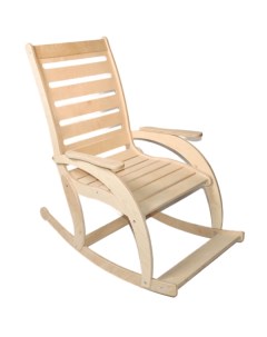 Кресло качалка деревянное Сельма неокрашенная Playwoods