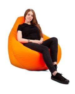 Кресло груша COMFORT OXFORD 48 Оранжевый Kreslo-puff