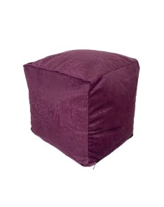 Кресло мешок Пуфик кубик Florens 29 Фиолетовый Велюр Kreslo-puff