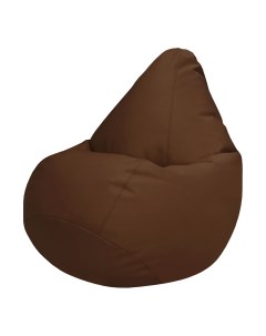 Кресло мешок экокожа коричневый хxl 135x90 Папа пуф