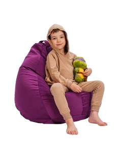 Кресло груша MINI CAMARO 10 Велюр Фиолетовый Kreslo-puff