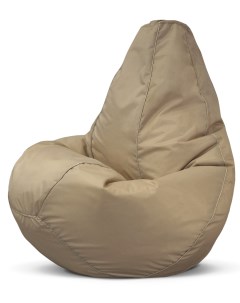 Кресло мешок пуфик груша размер XL бежевый оксфорд Puflove