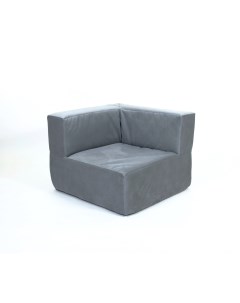 Кресло диван угловое модульное ТЕТРИС 40 поролон велюр Серый Freeform