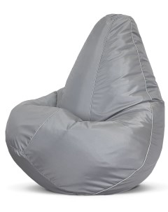 Кресло мешок пуфик груша размер XL серый оксфорд Puflove