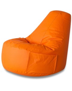 Кресло Комфорт Оранжевое ЭкоКожа Классический Dreambag