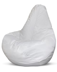 Кресло мешок пуфик груша размер XL белый оксфорд Puflove