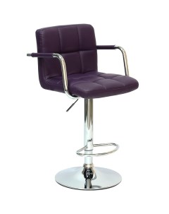 Барный стул N 69 Kruger Arm фиолетовая экокожа Barneo
