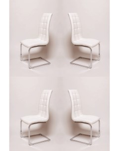 Комплект стульев 3 шт OKC 1103 хромированный белый La room