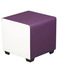 Пуф art квадратный бело фиолетовый 40х40х40 см Arrau-furniture