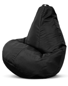 Кресло мешок пуфик груша размер XL черный оксфорд Puflove