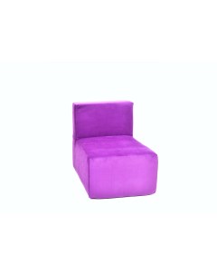 Кресло модульное ТЕТРИС 40 поролон велюр Фиолетовый Freeform