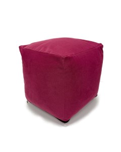Кресло мешок Пуфик кубик Camaro 84 Розовый Велюр Kreslo-puff
