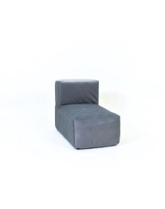 Кресло модульный ТЕТРИС 30 поролон велюр Серый Freeform
