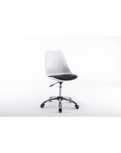 Кресло BN_Dt_Echair 212 PPU пласт бел кожзам черный Easy chair