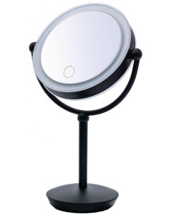 Зеркало косметич настольное Moana 1х 5х увелич LED сенсор чёрный Ridder