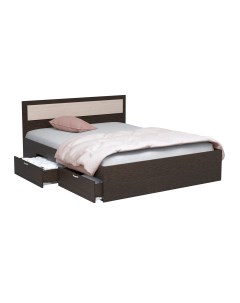 Кровать полутораспальная ВВР РЭД с ящиками 120х200 см венге дуб белфорд Ввр мебель