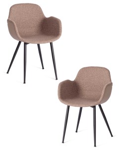 Комплект стульев для кухни VALENTINO 2 шт коричневый Tetchair