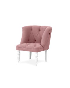 Кресло Бриджит розовый белые ножки Brendoss