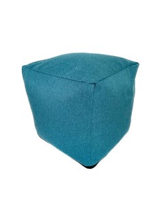 Кресло мешок Пуфик кубик Montreal 57 Голубой Рогожка Kreslo-puff