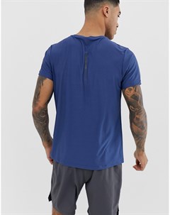 Синяя футболка с короткими рукавами Asics