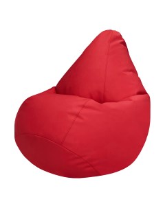 Кресло мешок экокожа красный 3xl 150x100 Папа пуф
