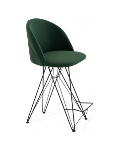 Барный стул She_9923432401 лиственно зеленый черный муар Sheffilton