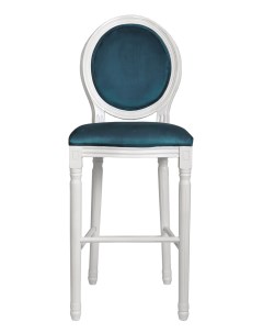 Барный стул 5KS24519 BW белый синий Mak-interior