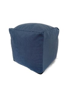 Кресло мешок Пуфик кубик Favo 77 Синий Велюр Kreslo-puff