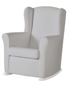 Кресло качалка Микуна Wing Nanny white grey искусственная кожа Micuna