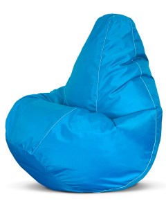 Кресло мешок пуфик груша размер XXXXL голубой оксфорд Puflove