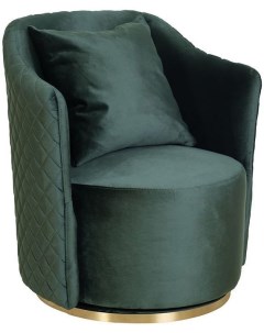 Кресло Verona вращающееся велюр зеленый Bel Размер 70 80 77 см Garda decor